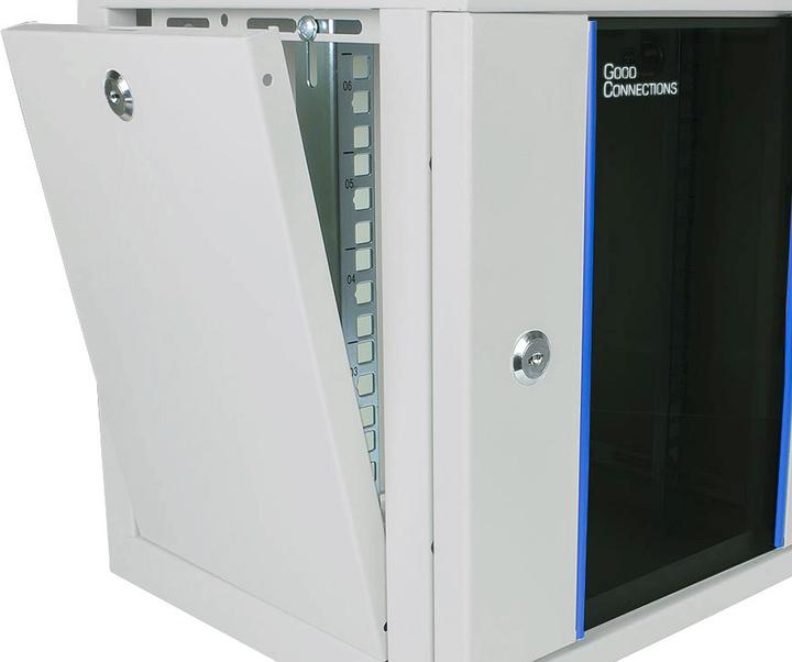 Image du produit Good Connections GC R0111 25,40cm (10"") Coffret mural 12U profondeur 300mm gris (12 HE, Rack 10 pouces)