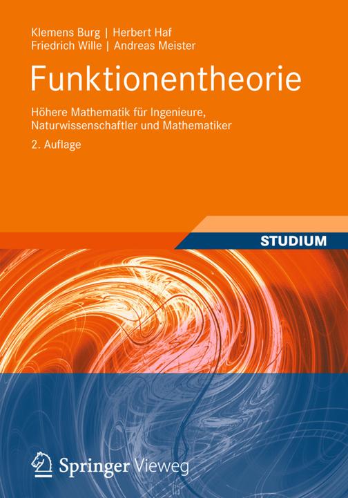 Produktbild Funktionentheorie (Deutsch, Andreas Meister, Friedrich Wille, Herbert Haf, Klemens Burg, 2013)