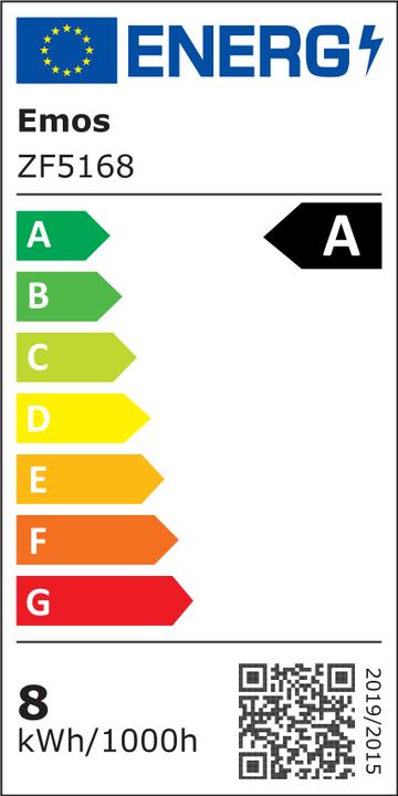 Energy Label Emos LED lamp (E27, 7.20 W, 1521 lm, 1 x, A)