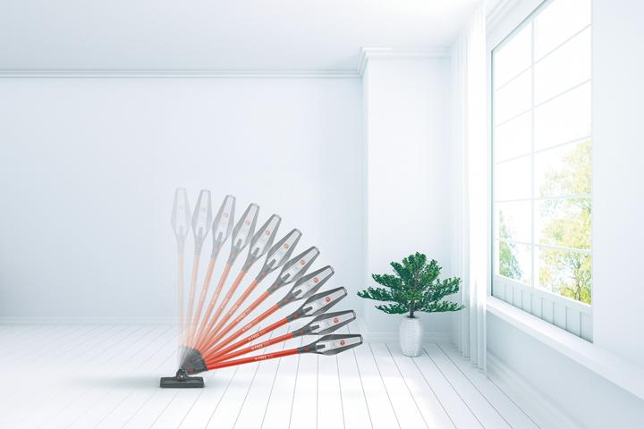 Actual product image Hoover H-FREE 300 HF322AFP 011 cordless Grey, Titanium Bagless