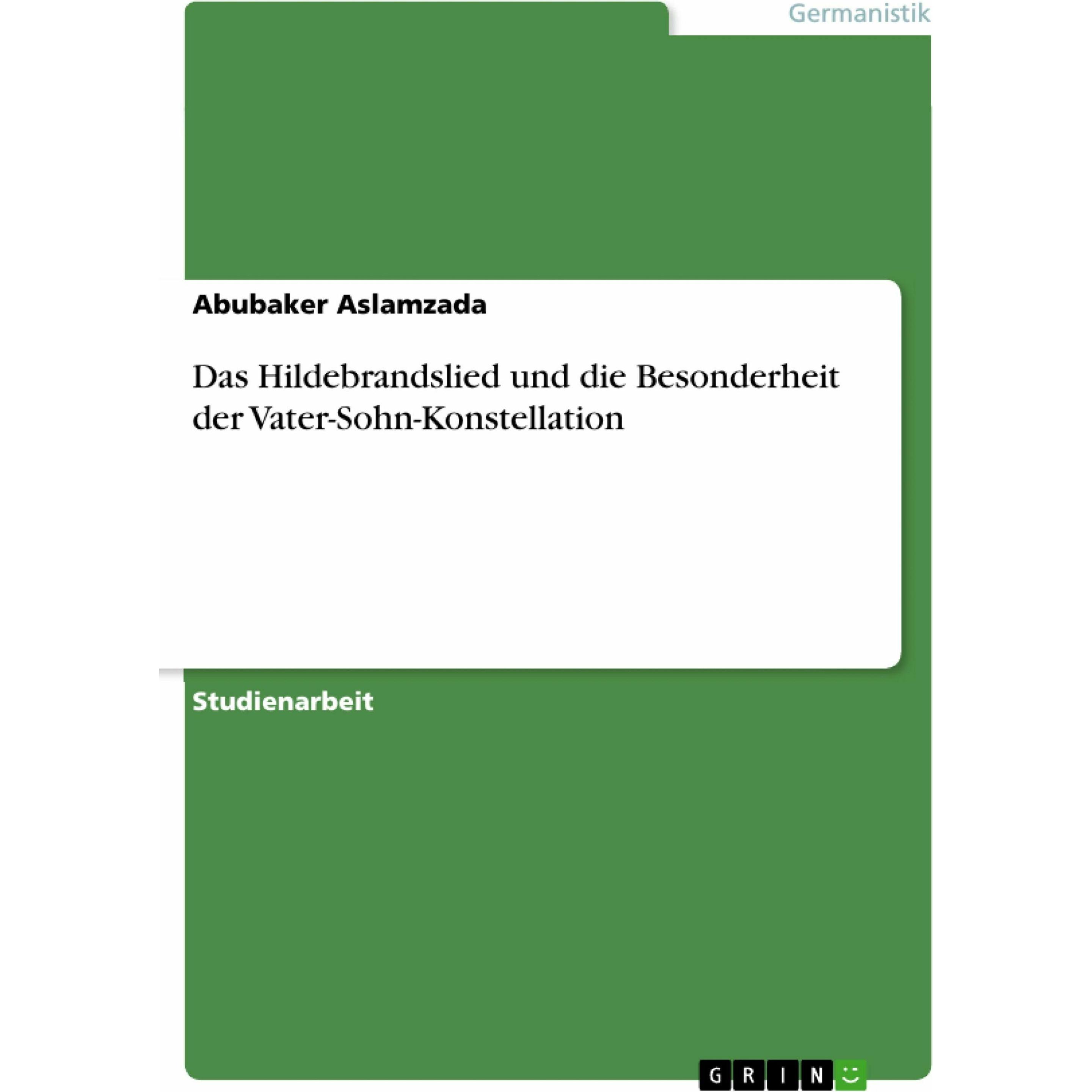 Aslamzada:Das Hildebrandslied und die B, Sachbücher