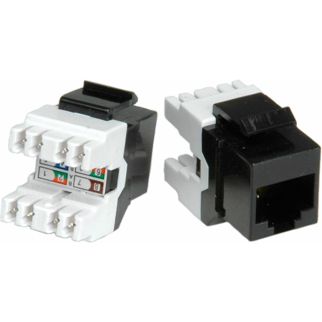 Roline Cat.5e Keystone, RJ-45, non schermato, nero, Accessori di rete
