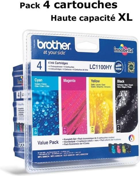 Produktbild Brother LC-1100HYVAL Value Pack (M, BK, Y, C)