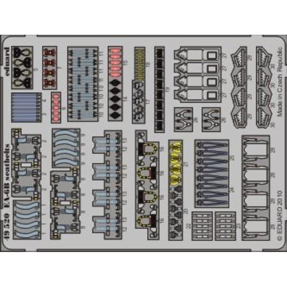 Eduard EA-6B seatbelts for Kinetic