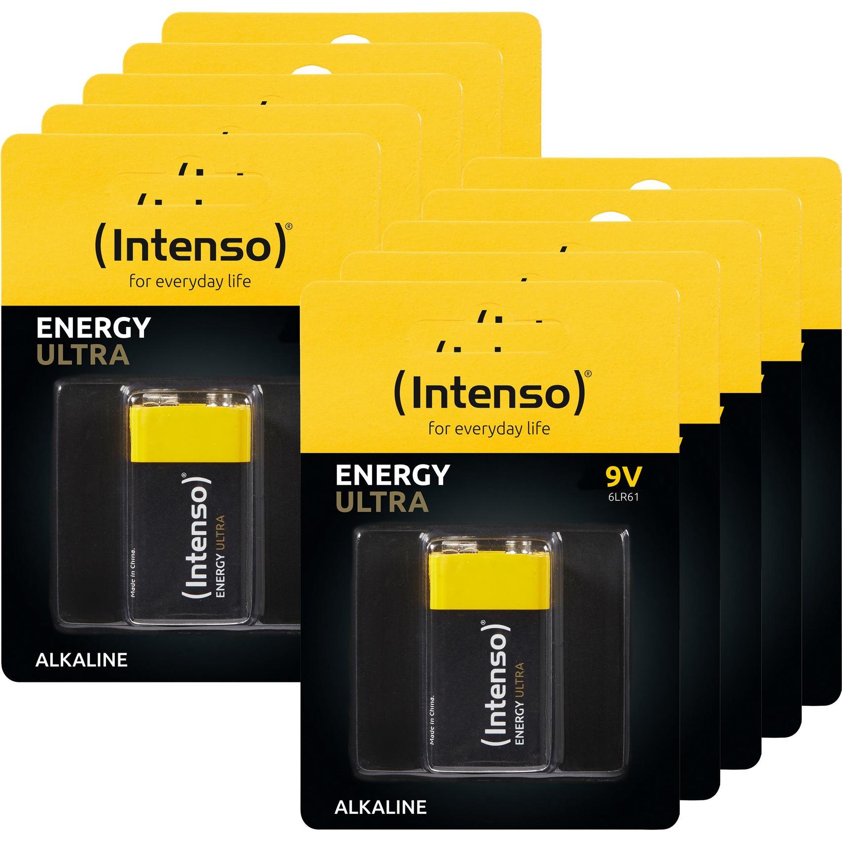 Thumbnail - Intenso Energy Ultra 9V 6LR61 E-Block blister 10er Pack (10 Stk., 9V Block, 560 mAh), Batterien + Akkus