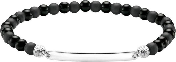 Actual product image Thomas Sabo Gravur Armband Obsidian und Tigerauge (17 cm, Silver 925)