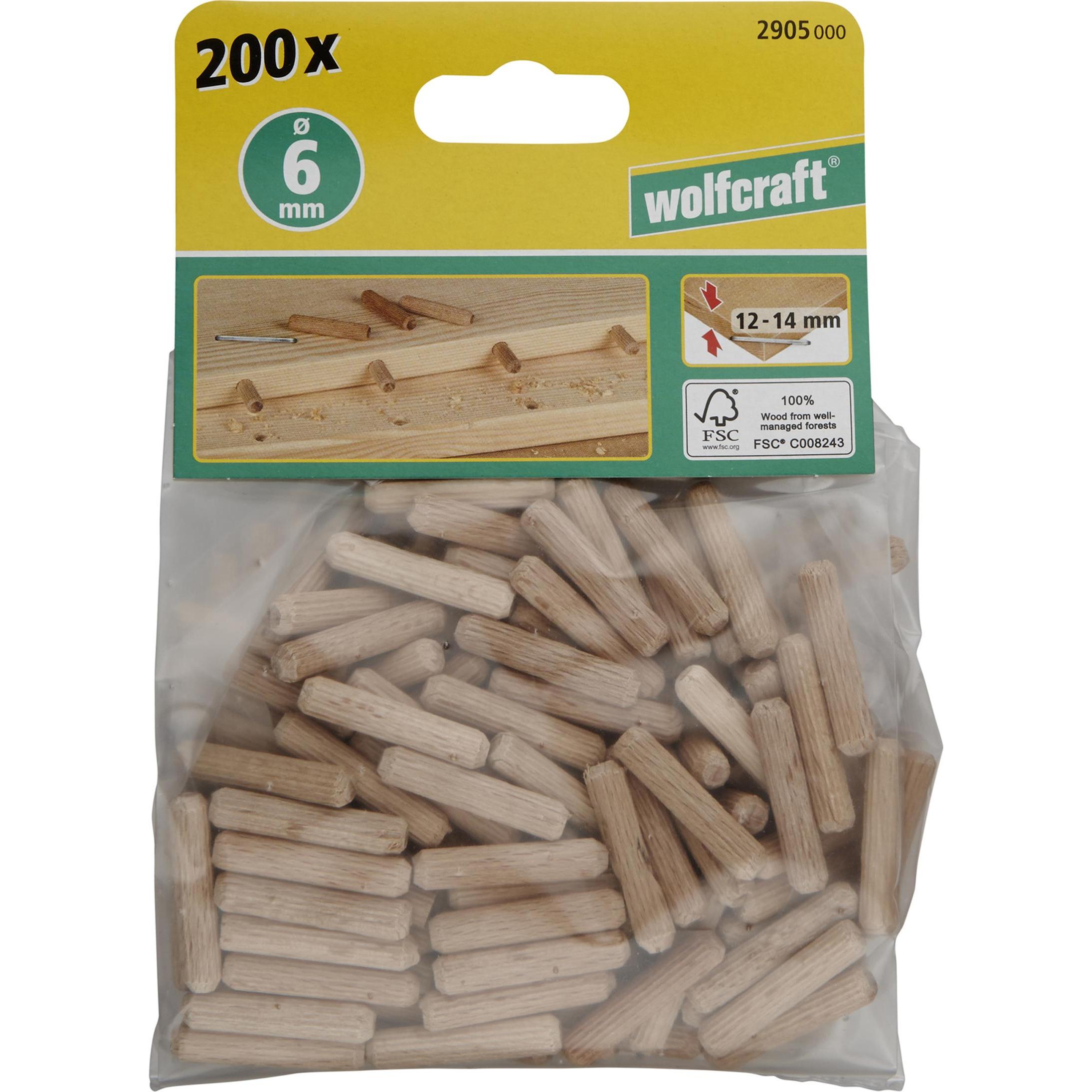 Thumbnail - wolfcraft, Dübel, 120 Langholzdübel, Ø 10 mm (120 Stk.)