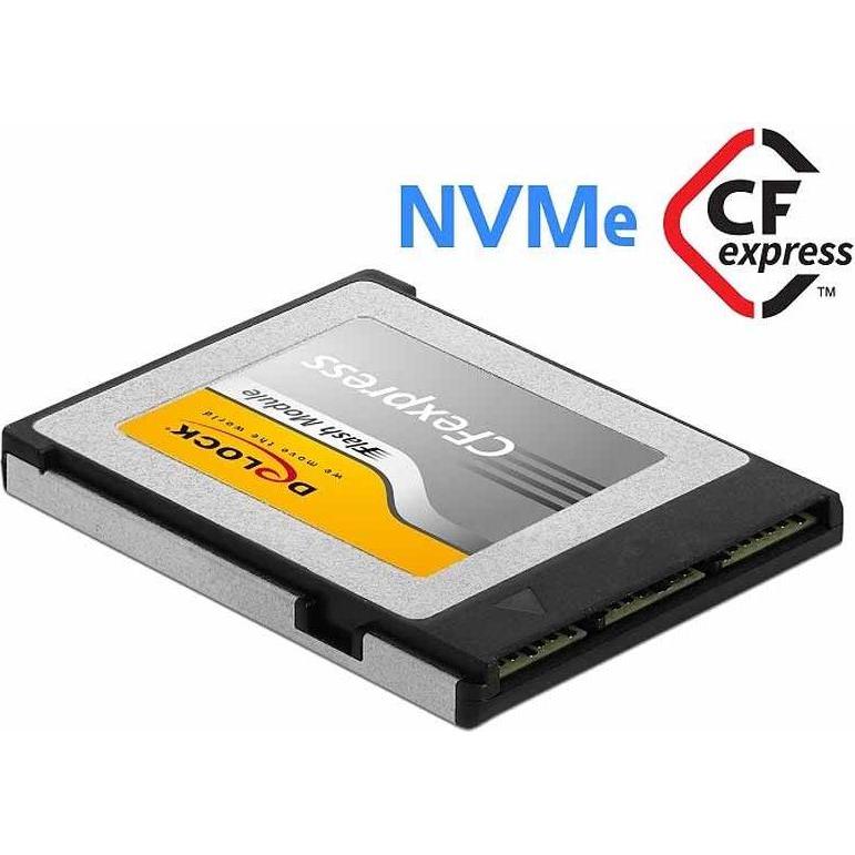 Thumbnail - Delock 54066 (256 GB, CF), Speicherkarte, Schwarz, Grau