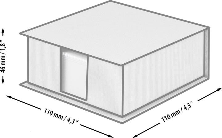 Produktbild Rössler Notizzettel-Dispenser S.O.H.O. 11 x 4.6 x 11 cm, Denim