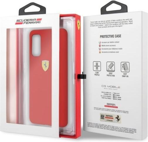 Produktbild Ferrari Hardcase FESSIHCS62RE S20 G980 czerwony/red Silicone (Samsung Galaxy S20)