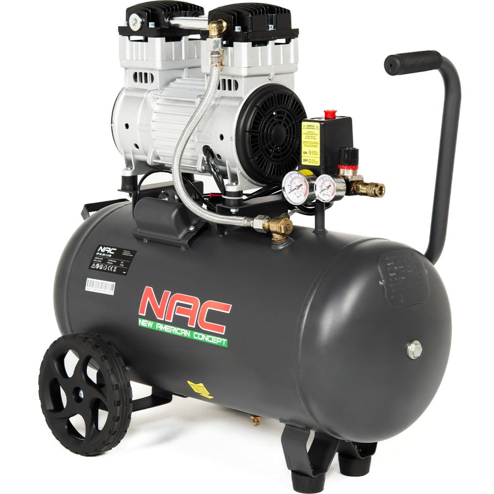 NAC, Kompressor, SPRĘŻARKA BEZOLEJOWY 50L 1,5kW 8 BAR (8 Bar, 50 l)