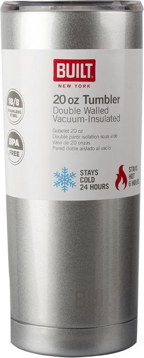 Actual product image Built A vacuum-insulated 0.6 l silver thermos cup was (0.60 l)