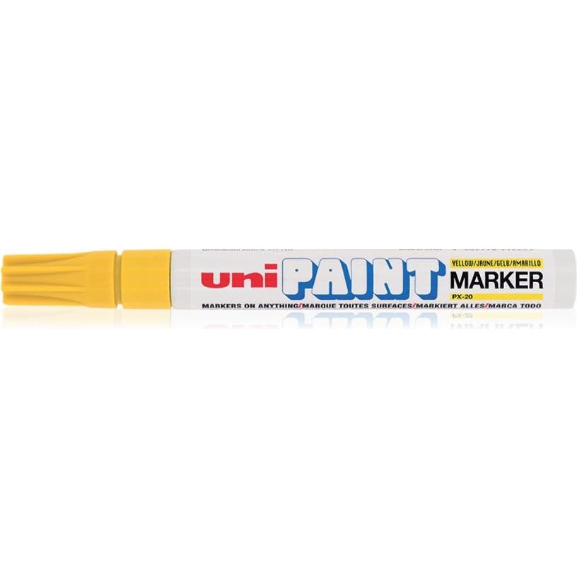 Uni-ball, Marker, Permanent-Marker PAINT (PX-20), gelb (Gelb, 3 mm, 1 x)