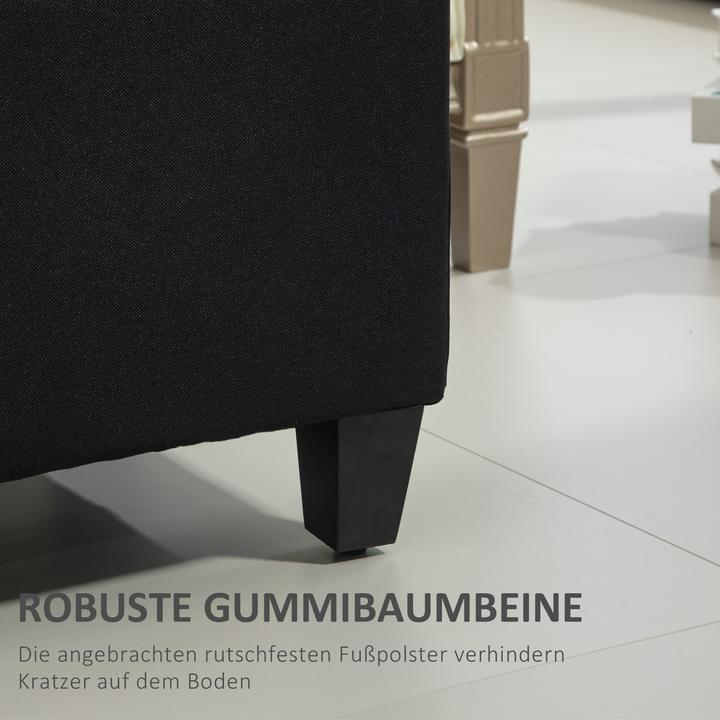 Image du produit Homcom Sitzbank Polyester, Schaumstoff Schwarz (40 cm)