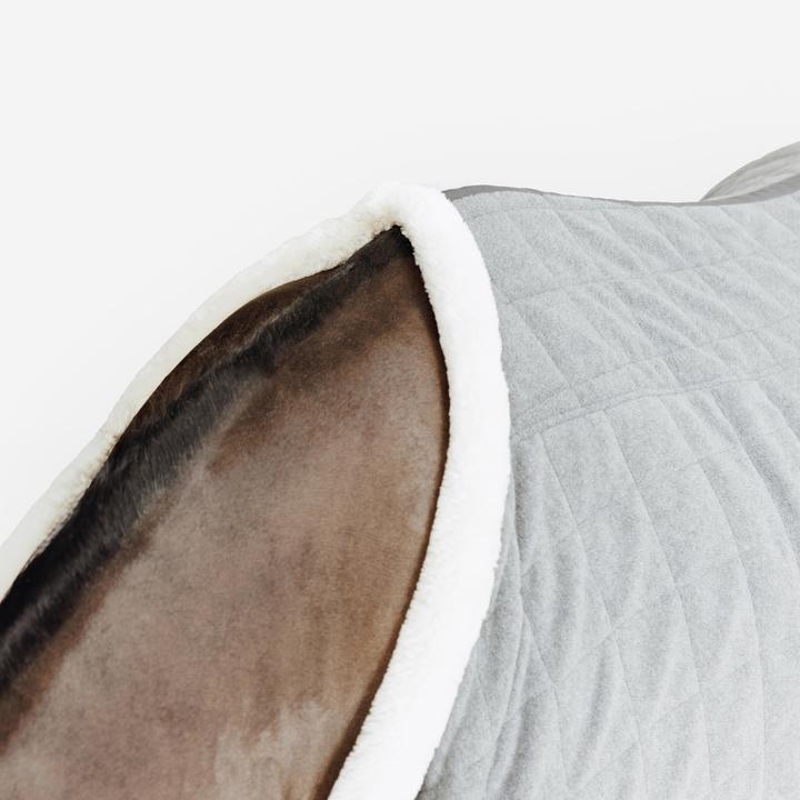 Actual product image Fouganza Fleecedecke Comfort warm Pferd/Pony grau (155 cm)