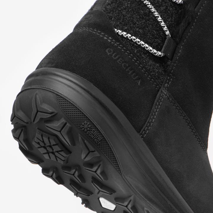 Actual product image Quechua Snow boots ladies leather warm waterproof winter hiking - SH500 (36)