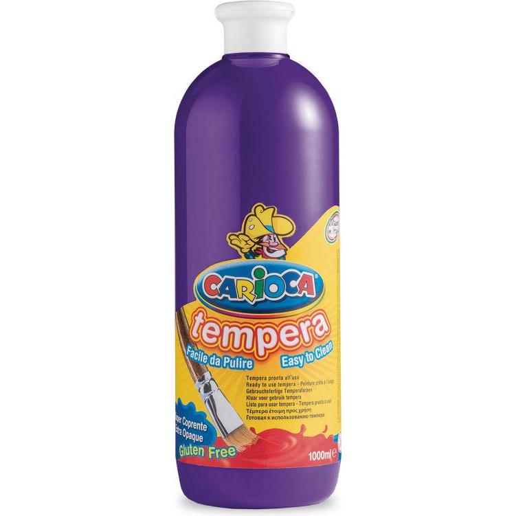 Carioca, Künstlerfarbe + Bastelfarbe, Temperafarben 1000ml 3393 violett (Violett, 1000 ml)