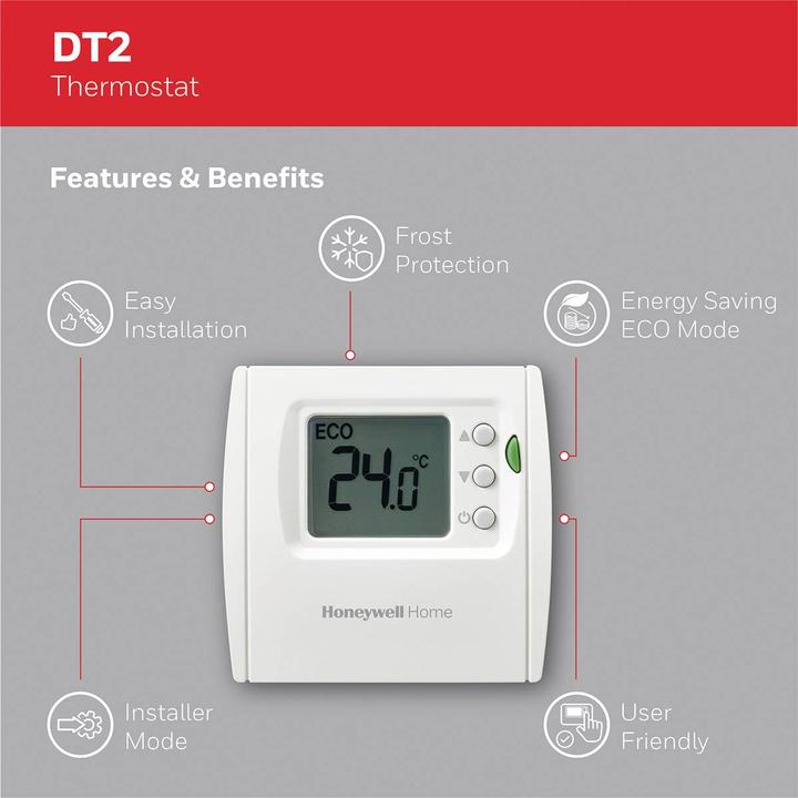 Actual product image Honeywell Room thermostat DT2 stat