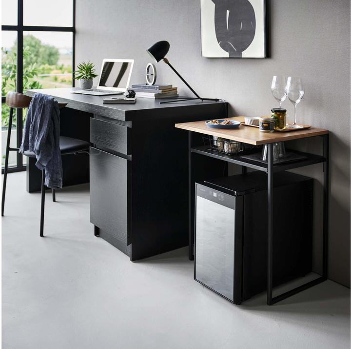Image du produit Yamazaki Table avec plateau en bois et rallonge TOWER (53 x 45.20 x 66.80 cm)