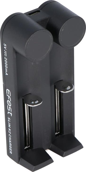 Immagine prodotto Efest Caricabatterie SLIM K2 a 2 scomparti per batterie agli ioni di litio (1 pz., Batteria + Caricabatterie)