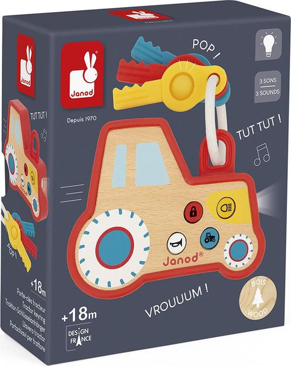 Actual product image Janod Traktor Schlüsselanhänger