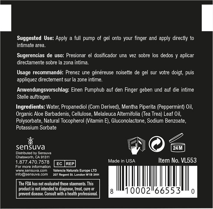 Productafbeelding Sensuva tush tingle anal stimulation gel 6 ml