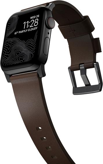 Produktbild Nomad Modern Connector Strap (44 mm, Edelstahl, Leder)