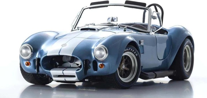 Image du produit Kyosho Shelby Cobra 427 S/C Spider, Hellblau-Weiss 1:18