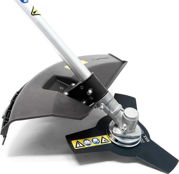 Image du produit Wiltec Débroussailleuse à essence sur Roues 1,9 kW Appareil 2-en-1 Débroussailleuse Coupe-bordures (Lame de coupe en métal, Fils coupe-herbe)