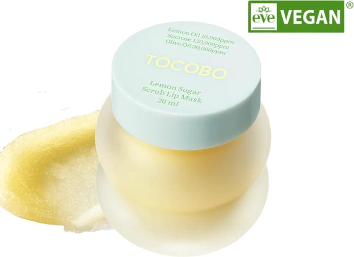 Actual product image Tocobo Lemon Sugar Peeling Lip Mask 20ml (Lip Scrub, 20 ml)