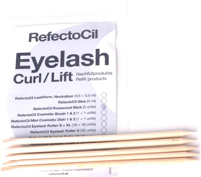 Actual product image Refectocil Eyelash Curl Refill Rosewood (Tulipwood)