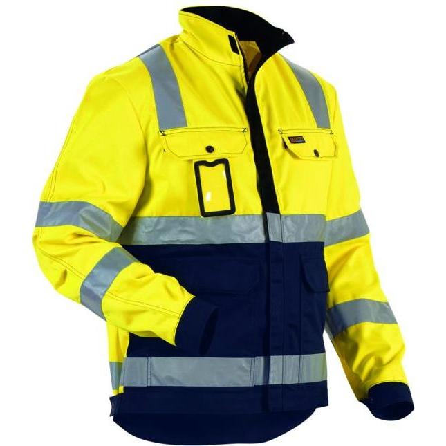 Blakläder, Arbeitsjacke, Warnschutz-Jacke, gelb / marineblau, Unisex-Grösse: L (L)