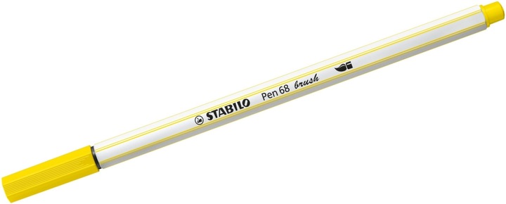Image du produit STABILO Pen 68 Brush 24 - Citroen Geel (Jaune citron, 1 x)