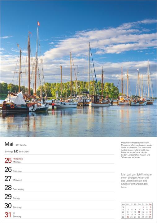 Produktbild Deutsche Küsten Wochenplaner 2026 - Eine Reise in 53 Bildern