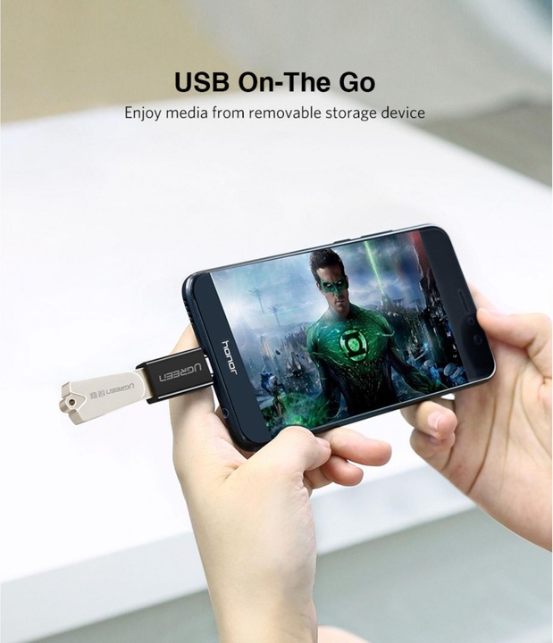 Image du produit Ugreen Adaptateur USB-C 3.1 vers USB-A 3.0 femelle (USB-A, USB-C, 28 cm)