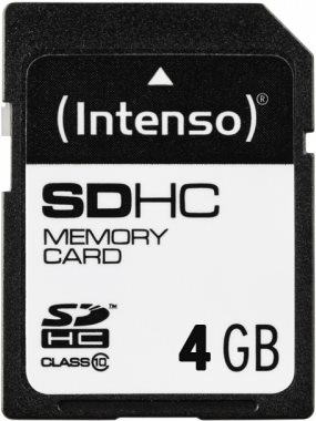 Produktbild Intenso SDHC Card 4GB Class 10 (4 GB, SDHC, U1)