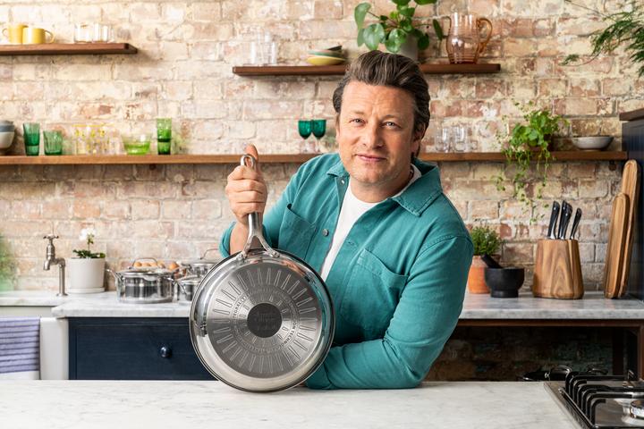 Actual product image Tefal Jamie Oliver Cook Smart Edelstahlpfanne (24 cm, Frying pan, Stainless steel)