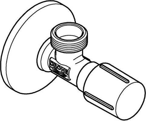 Produktbild Grohe Eckventil 1/2" Schubros d= 55mm chr