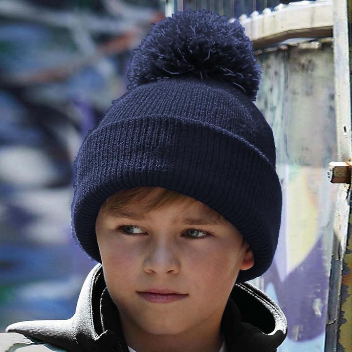 Produktbild Beechfield Reflective Beanie mit Bommel (One Size)