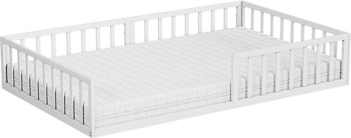 Produktbild VitaliSpa Bodenbett aus Metall Minno, Weiss, 120x200 mit Matratze (120 x 200 cm)