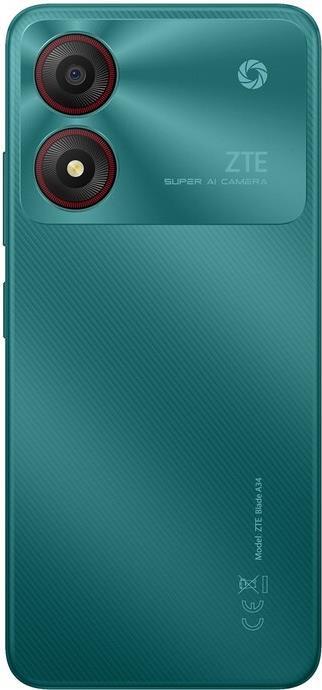 Immagine prodotto ZTE Blade A34 (64 GB, Verde trifoglio, 6.60", Doppia SIM, 4G)