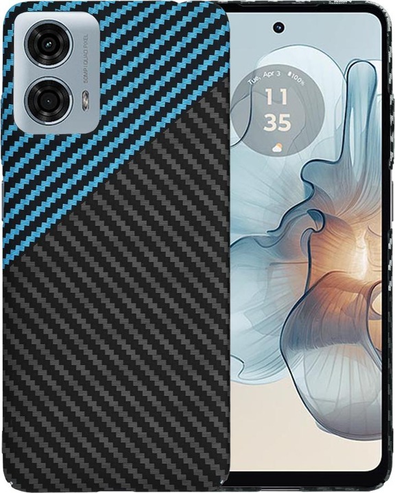 Produktbild Techsuit - Carbonite FiberShell - Motorola Moto G24 Power - Blue Pulse (Motorola Moto G24 Power)