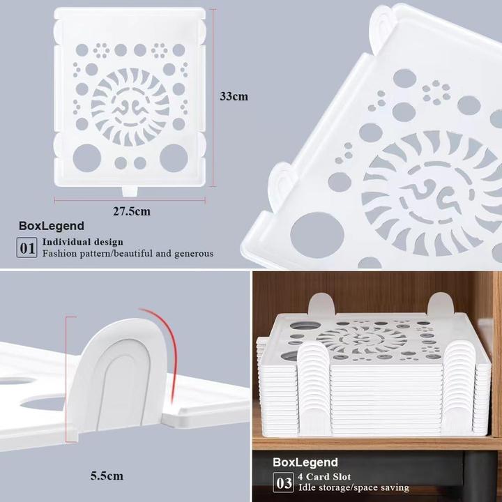 Actual product image BoxLegend Kleiderschrank-Organizer für T-Shirts (10x)
