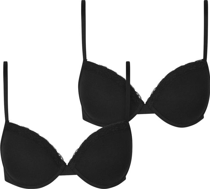 Produktbild Urban Classics Ladies Basic Cotton Bra Lace 2-Pack - 192973 (2er Pack, 75 B)