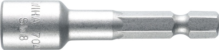 Actual product image Wiha Nut driver insert magnetic Standard 55 mm Hexagon head 1/4" (04633) 8,0 (8 mm)