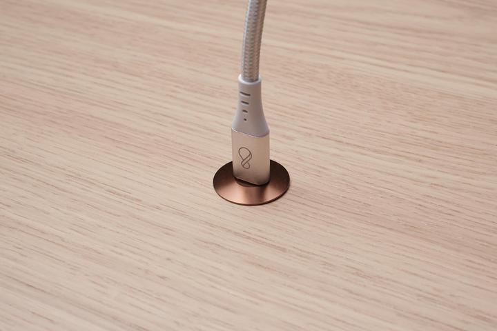 Actual product image Ochno Socket - USB-C outlet w. locking screw 1m cable in Copper (1 m, USB 3.2 Gen 2)