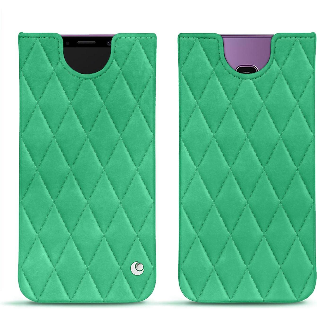 Noreve Lederschutzhülle (Samsung Galaxy S9+), Smartphone Hülle, Grün
