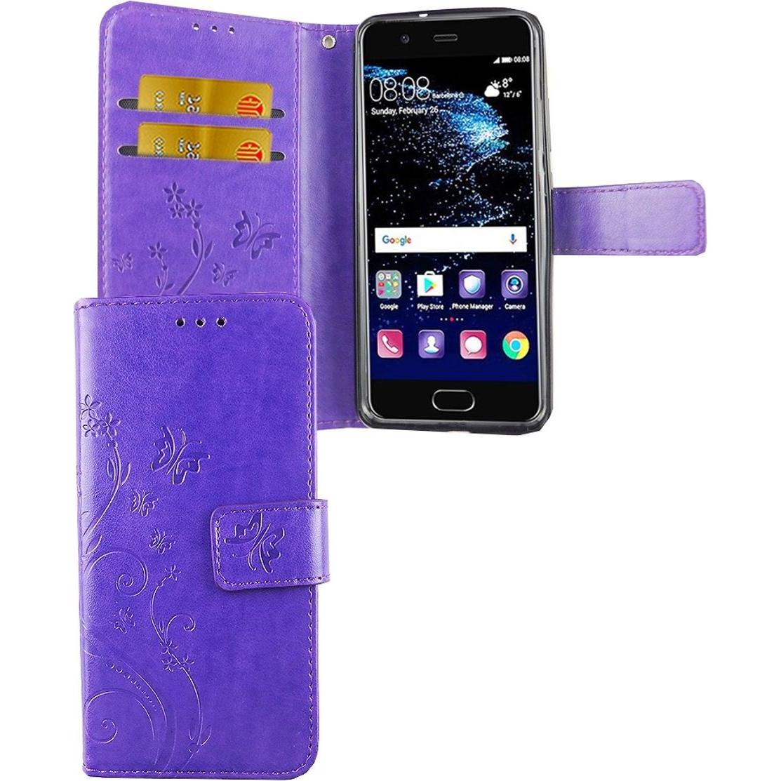 König Design Hülle Handy Schutz für Huawei P10 Case Cover Tasche Wallet Etui Handyhülle Neu (Haier P10), Smartphone Hüll...