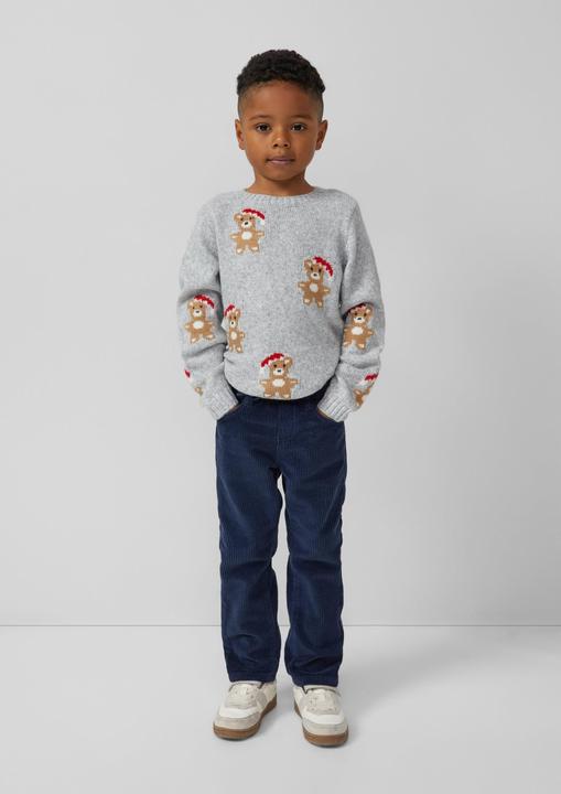 Produktbild s.Oliver Strickpullover Weicher Strickpullover mit Weihnachtsmotiven (128, 134)