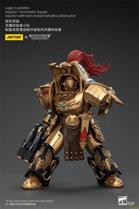 Produktbild Joy Toy Warhammer The Horus Heresy Actionfigur 1/18 Legio Custodes Aquilon Terminator Squad Aquilon with twi